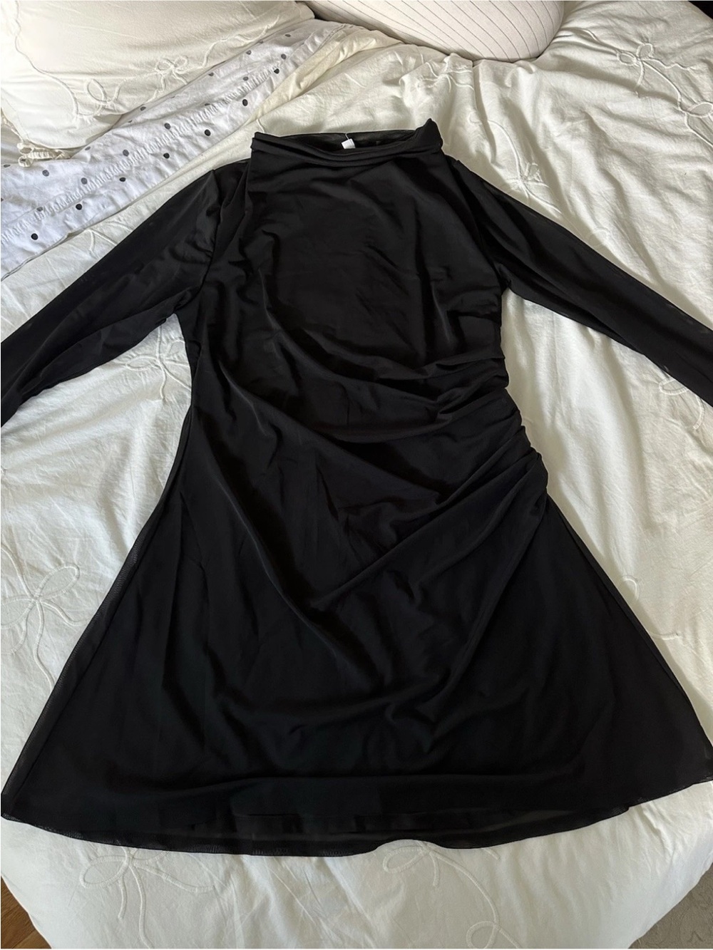 Bar III Black Sheath Dress Cowl Neck Long Sleeve Pullover Plus Size 2X